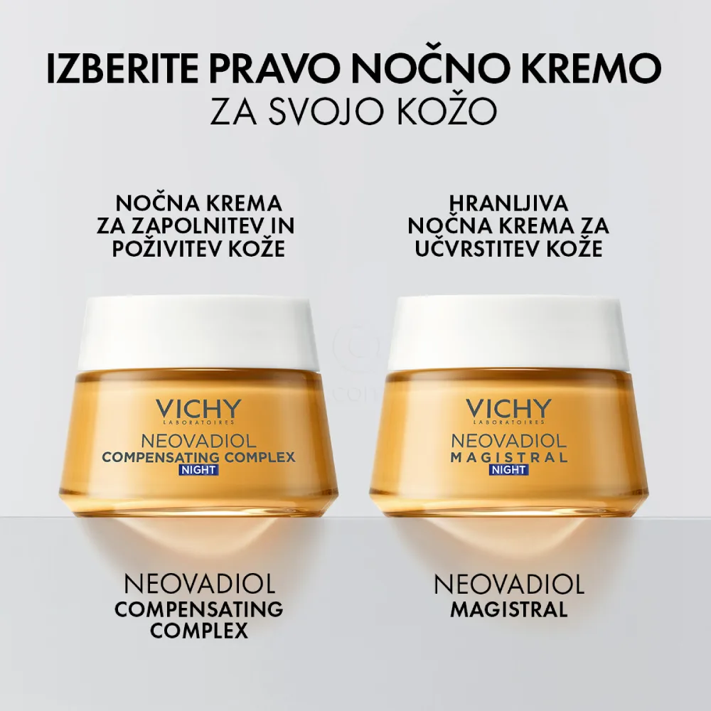 Vichy Neovadiol Compensating Complex, nočna krema z obnovitvenim kompleksom za zapolnitev in poživitev kože (50 ml)